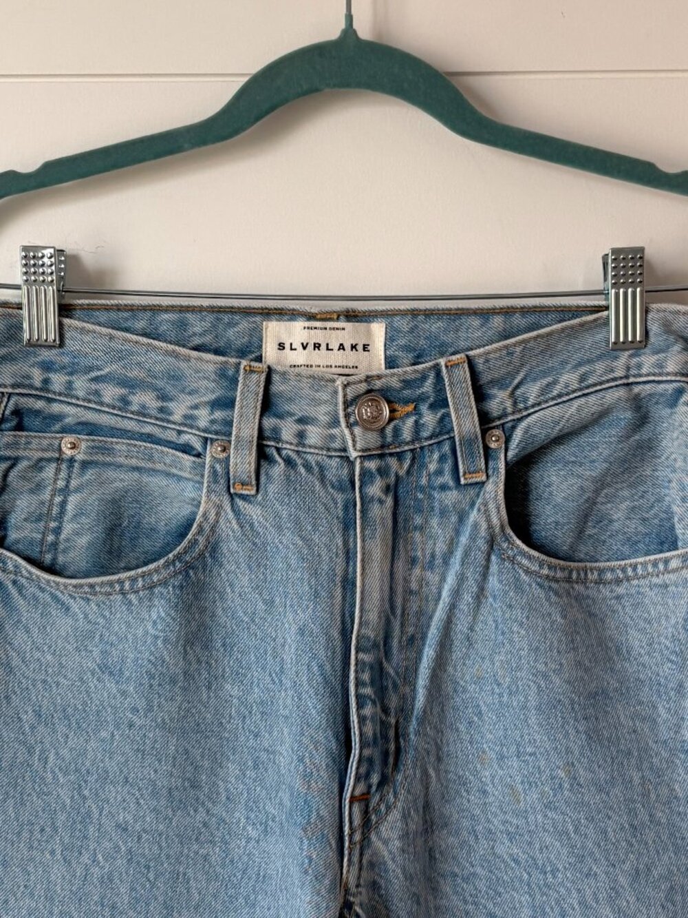 SLVRLAKE Light Wash Denim Wide Leg  SIZE 26